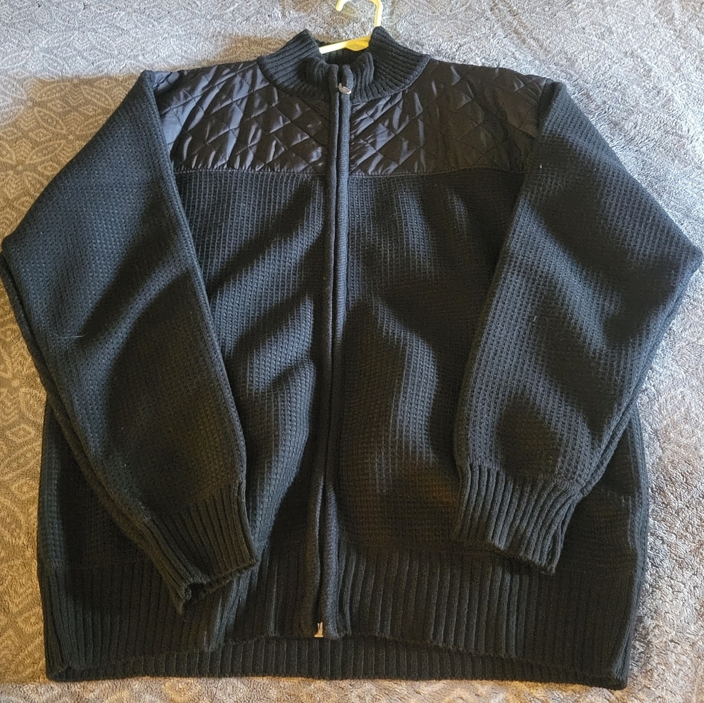 Gioberti Mens M Black Sweatshirt ZipUp Jacket - Picture 1 of 5